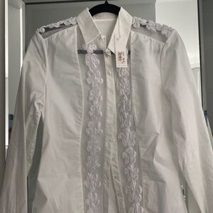 White Anne Fontaine Blouse